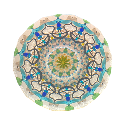 Stained Glass Kaleidoscope "ParaCone II in Green" # 9 of 12 2025 By Charles Karadimos