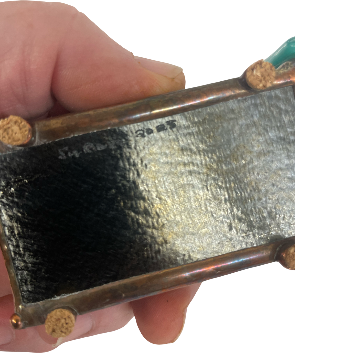 "Teal Dragonfly Stained Glass Kaleidoscope By Sue Rioux