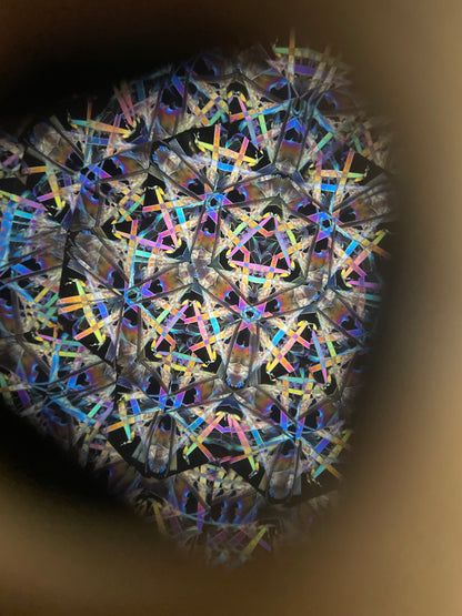 Spalted Maple Polorized Kaleidoscope by Earle Mc Neil 3 mirror system new December 2025