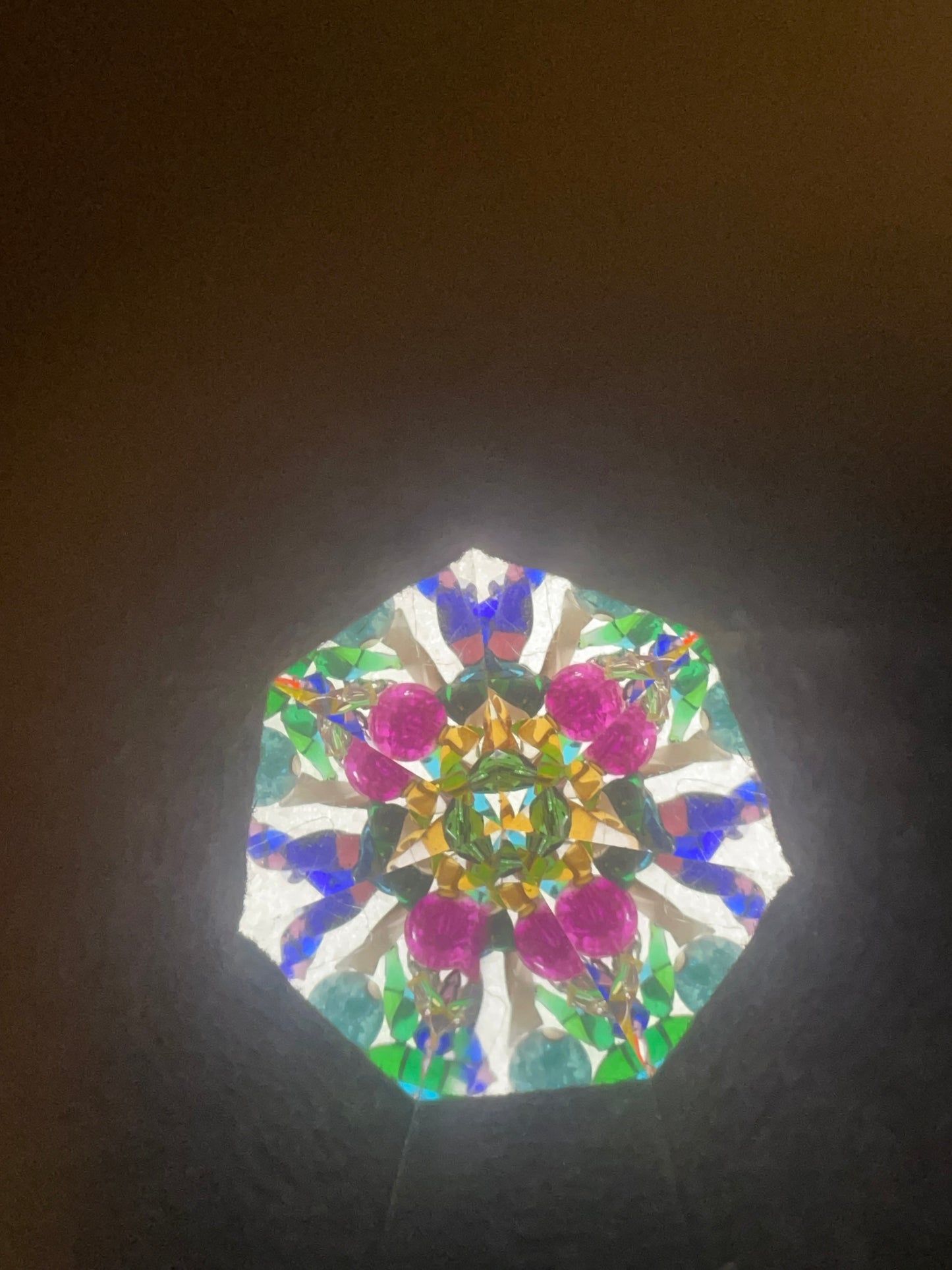 Wooden Kaleidoscope by Earle Mc Neil 2 mirror system new December 2025