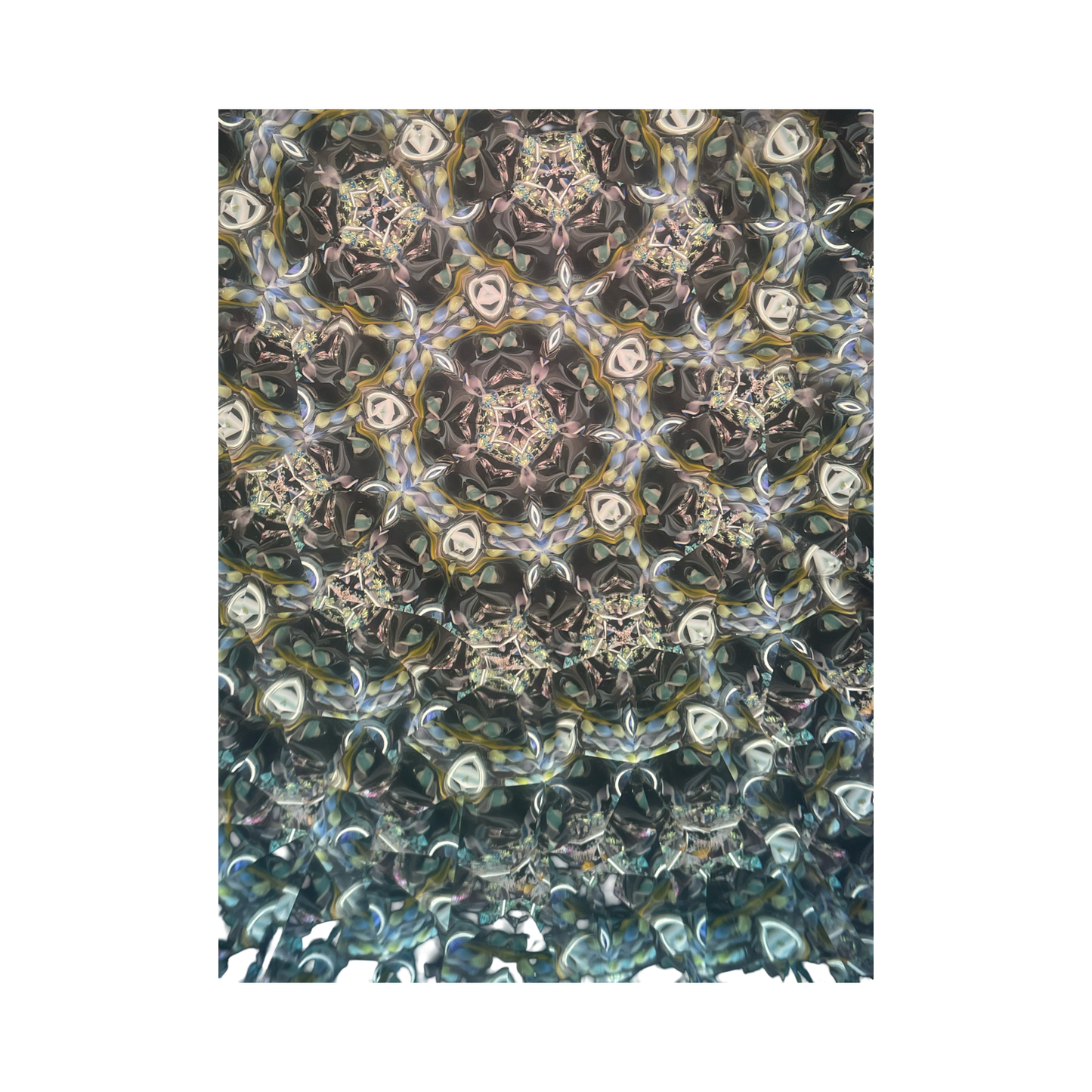 Glass Handcrafted Kaleidoscope, "The Rotator" By Marc Tickle.