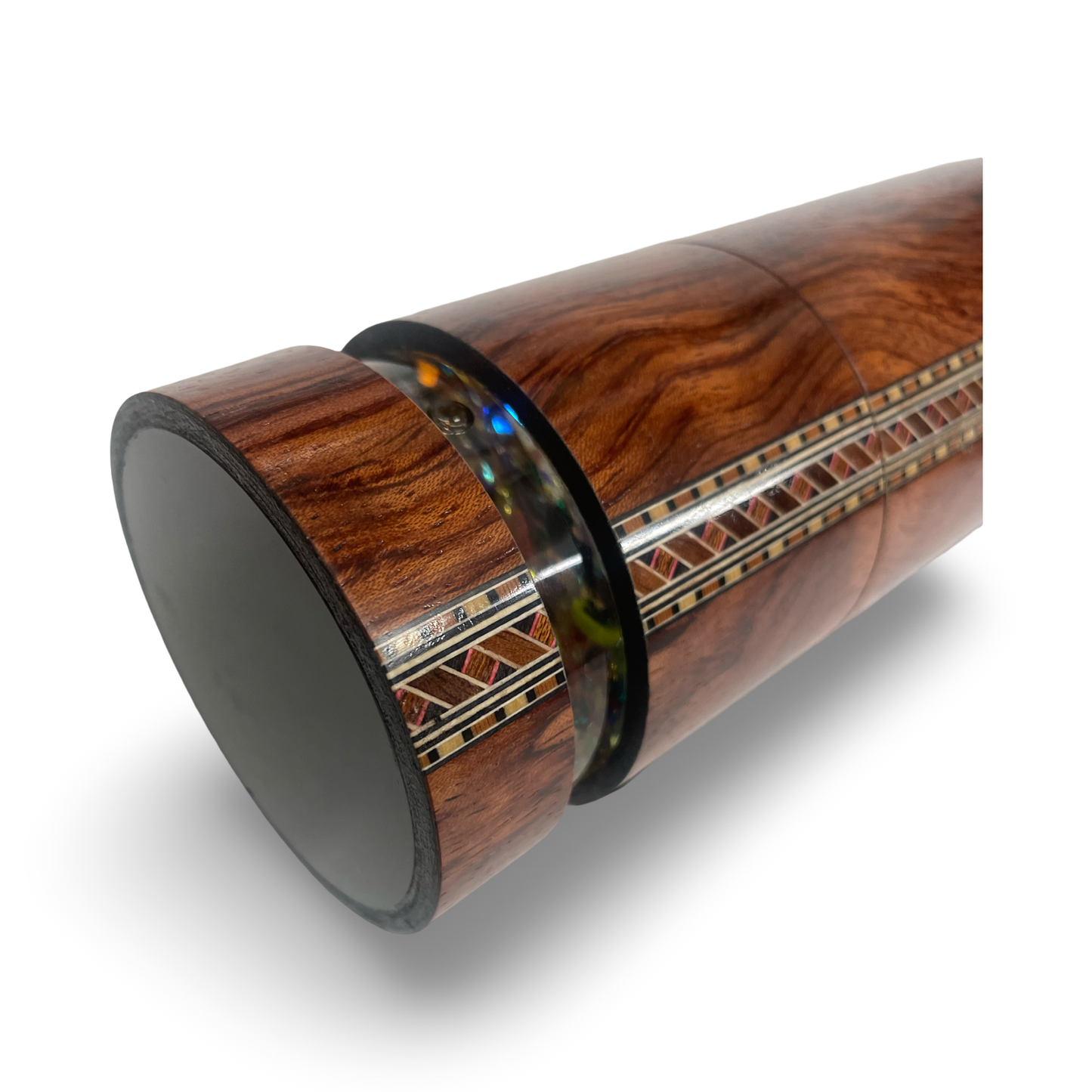 Wooden Kaleidoscope, "Hand Held Sapelli" by Carol and Mark Reynolds.
