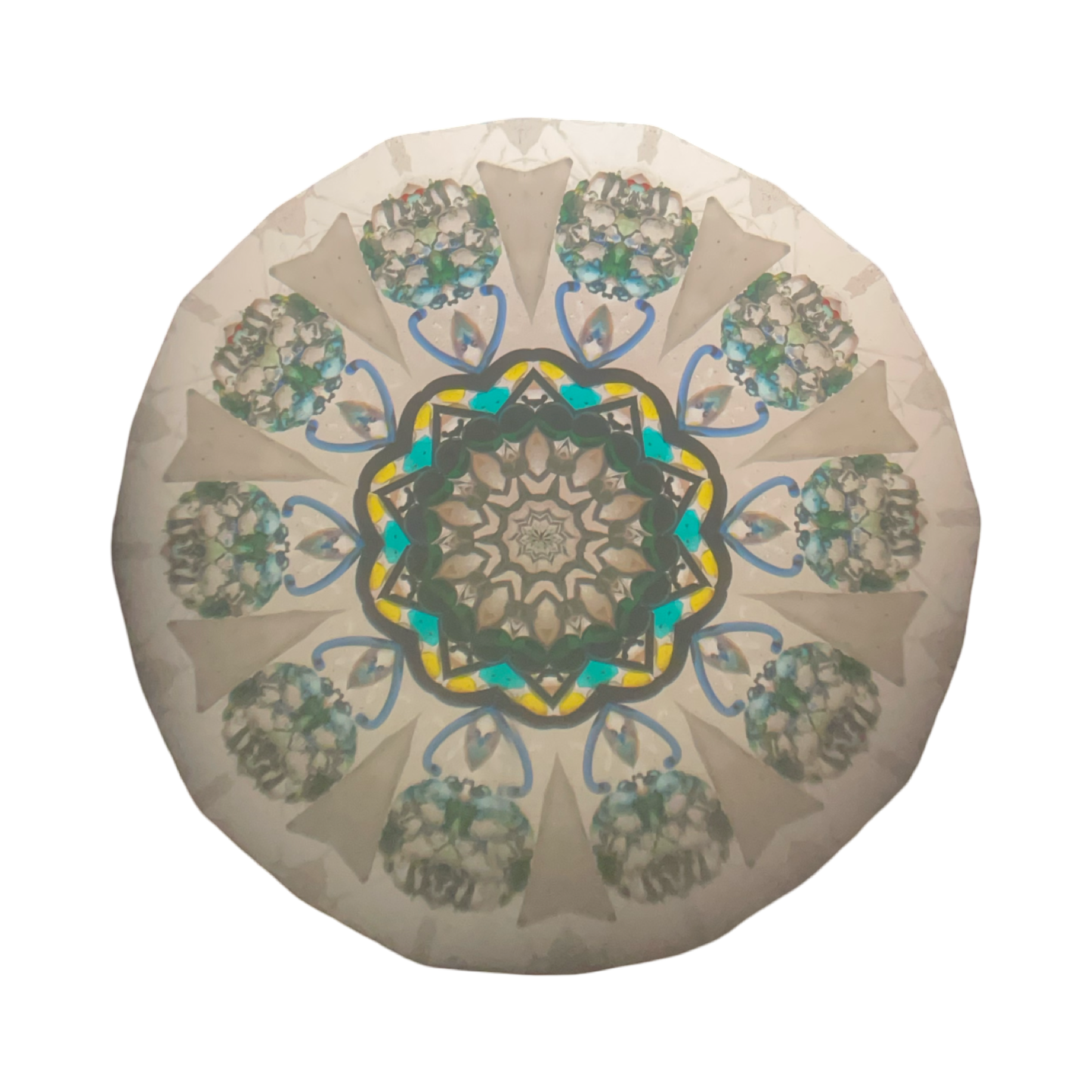 Stained Glass Kaleidoscope "ParaCone II in Green" # 9 of 12 2025 By Charles Karadimos