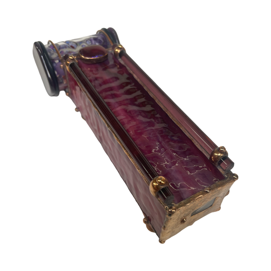 Stained Glass Kaleidoscope, "GS Amethyst 2026" By Artisan Sue Rioux.