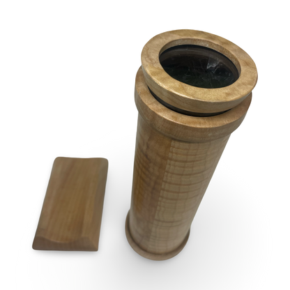 Curly Maple Polorized Kaleidoscope by Earle Mc Neil 3 mirror system new August 2026