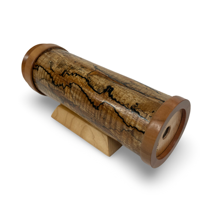 Spalted Maple Polorized Kaleidoscope by Earle Mc Neil 3 mirror system new December 2025