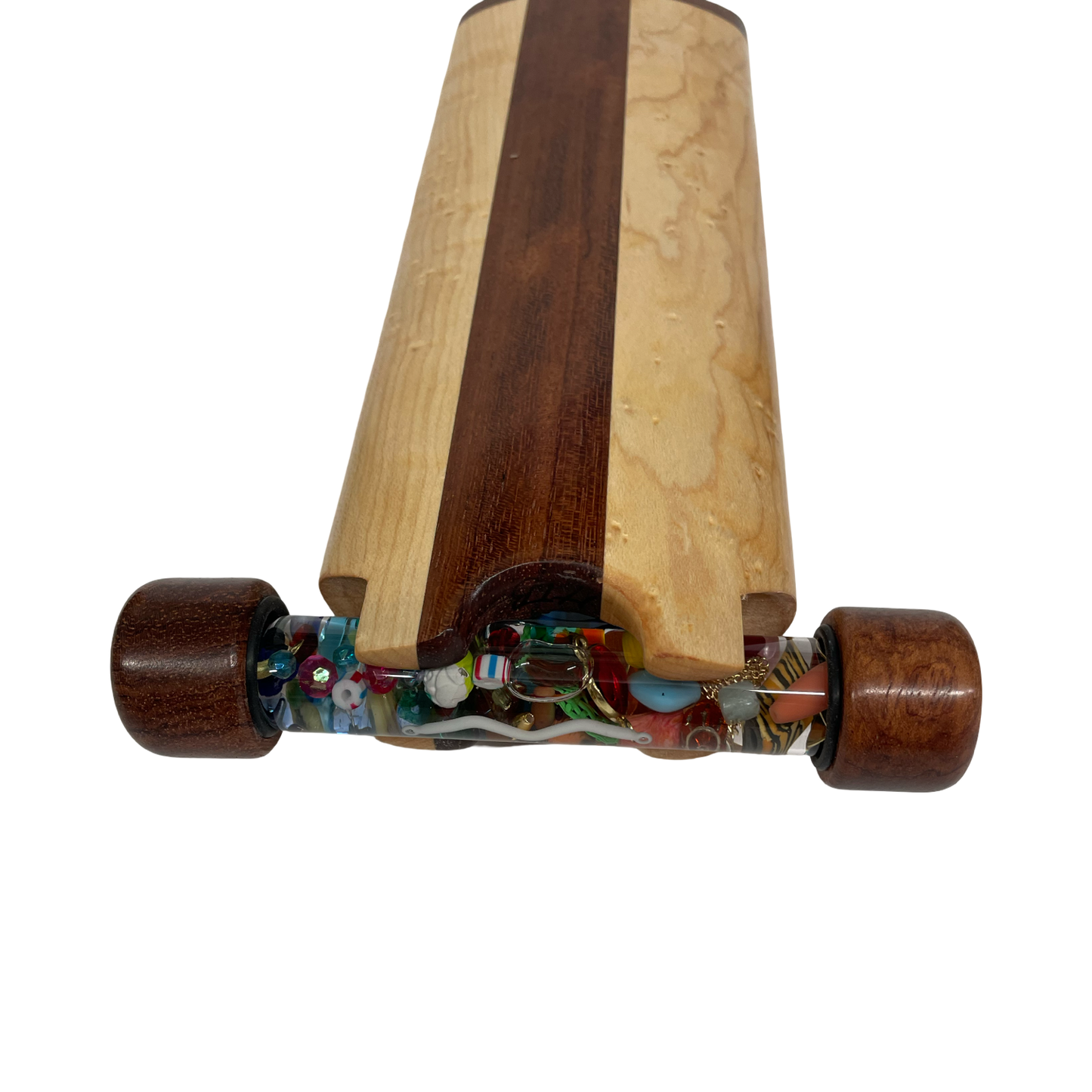 Handmade Wooden Kaleidoscope, " Sparkler In Mixed Woods " Special" By Artist Henry Bergeson.