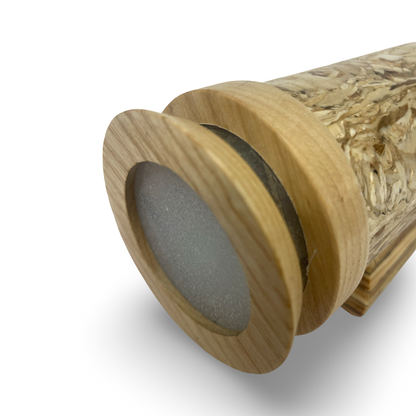 Wooden Kaleidoscope by Earle Mc Neil 2 mirror system new December 2025