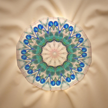 Stained Glass Kaleidoscope "Mandalay in Pastels # 2 of 4 2025 By Charles Karadimos.