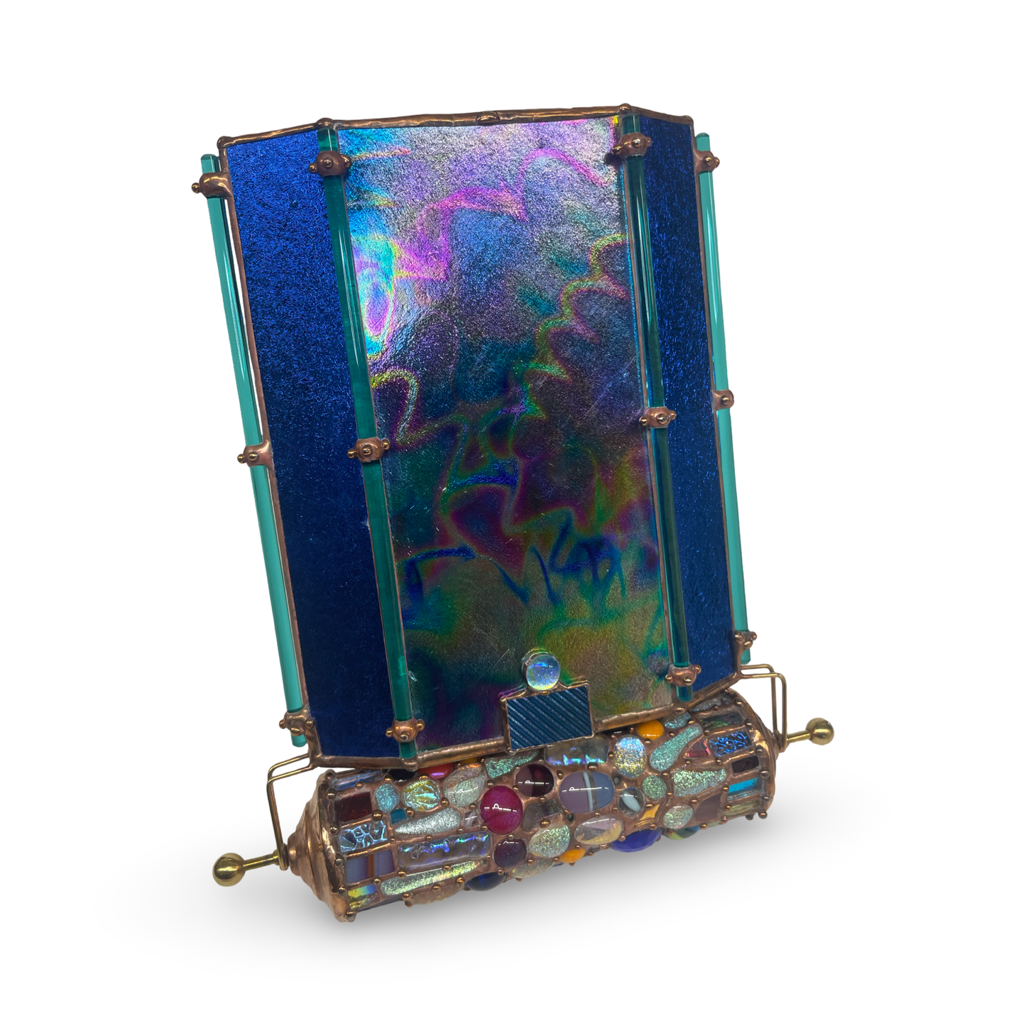 Ultimate Adult Kaleidoscope in Stained Glass "Serendipity #120  By Artist Sue Rioux.