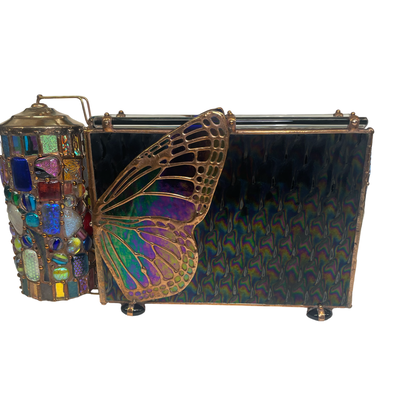 Kaleidoscope, Butterfly Mariposa #325 2026 in Stained Glass By Sue Rioux