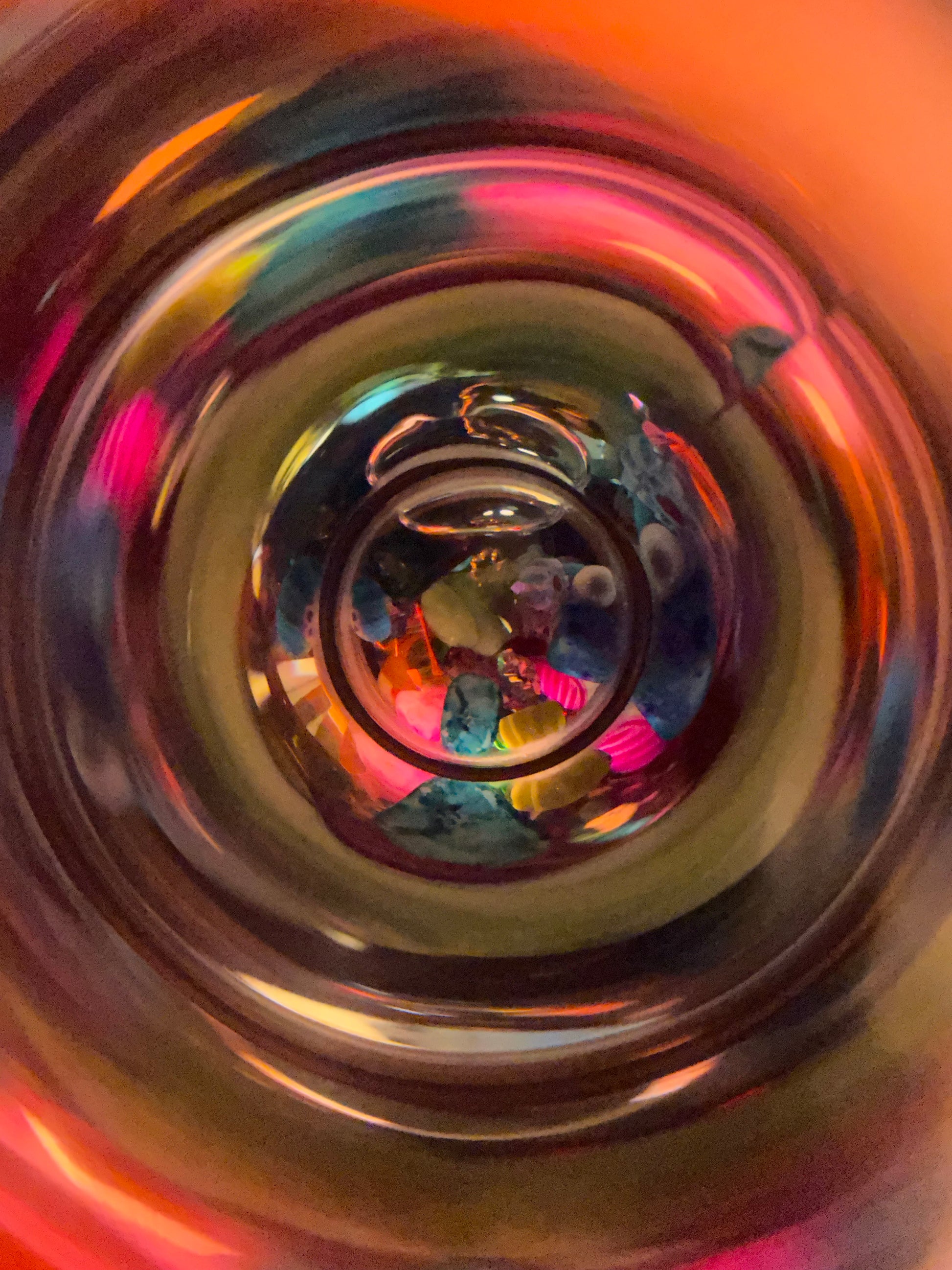 Unique Wedding Gifts, Wedding Kaleidoscope in Brass with Wooden Stand By Artist Karl Schilling.