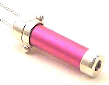 Anodized Berry Colored Metal and Sterling Silver Kaleidoscope Necklace | Mother's Day Gift main image