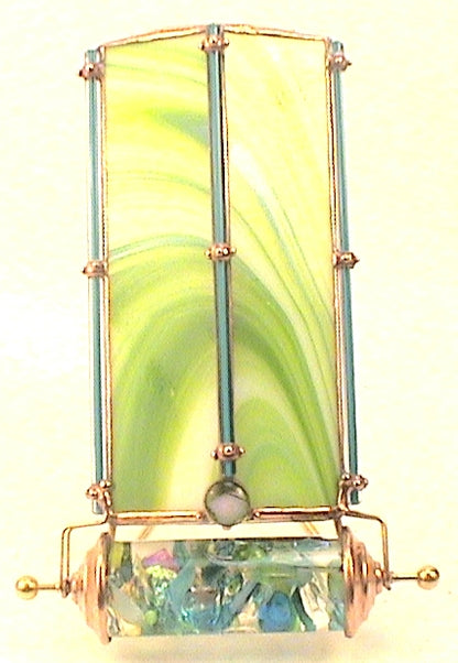 Handmade Stained Glass Kaleidoscopes "Journey # 71" By Sue Rioux. main image
