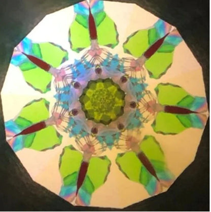 Kaleidoscope Jewelry," Starry Night"  2 mirror in Sterling Silver By Artists Deborah and Kevin Healy.