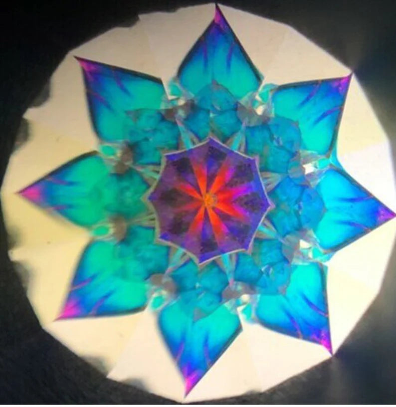 Lotus Kaleidoscope Necklace - Sterling Silver Artisan Jewelry by the Healys | Kaleidoscopes To You