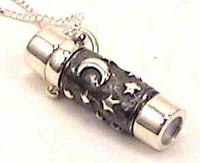 Kaleidoscope Jewelry," Starry Night"  2 mirror in Sterling Silver By Artists Deborah and Kevin Healy. main image