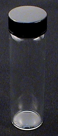 Kaleidoscope Making Supplies, Borosilicate Glass Vial 10 Dram 40 Ml 3 .75 Inches tall by 1 inch in diameter. main image