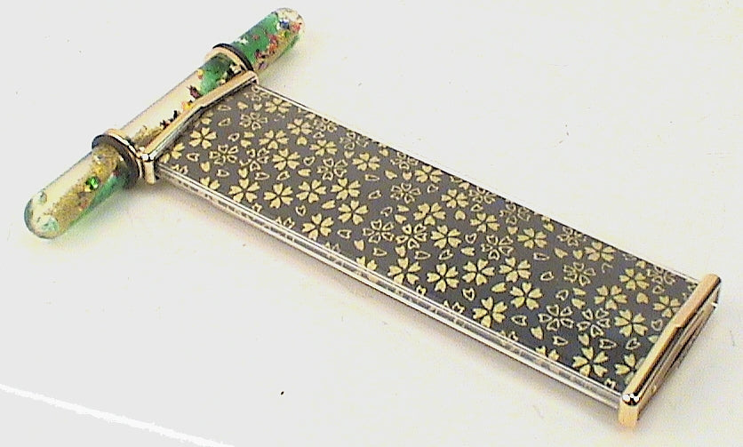 Modern Art Kaleidoscopes, "Import Black Floral Wand GI8053" BY GI main image