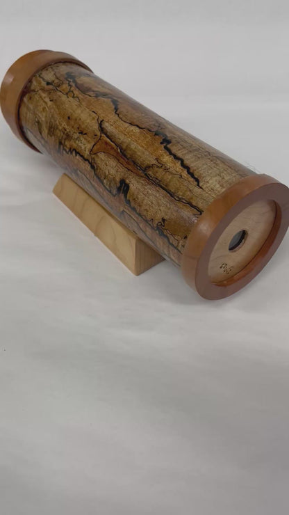 Spalted Maple Polorized Kaleidoscope by Earle Mc Neil 3 mirror system new December 2025