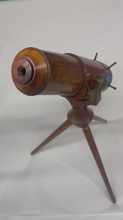 Jerry Beall HG Wells in Bubinga #41Era 1986 Poly Angular Kaleidoscope