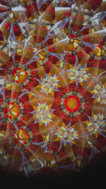 Diamond Stained Glass Kaleidoscope By Nancy and Alan Lindenmier