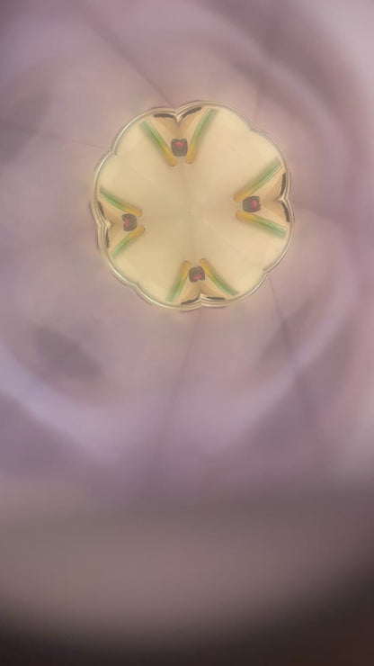 Handmade Glass Kaleidoscope, "Teleidoscope" in Purples by Marc Tickle.