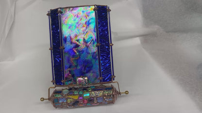 Stained Glass Kaleidoscope, "Serendipity #195" By Artisan Sue Rioux.