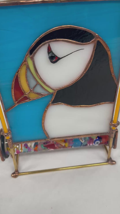 Puffin  Kaleidoscope By Artist Sue Rioux