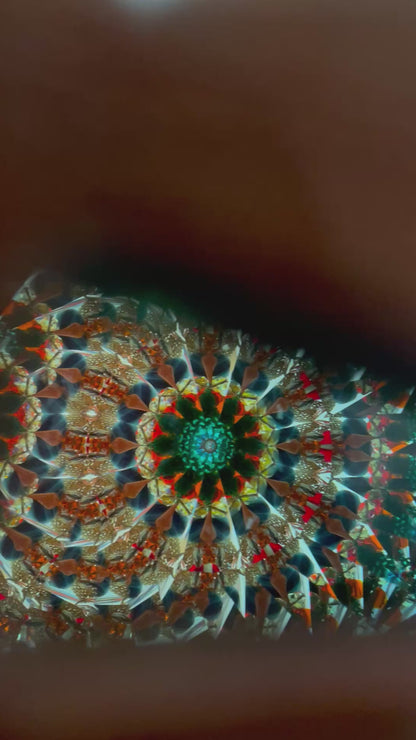 Handmade Wooden Kaleidoscope, " Sparkler In Mixed Woods " Special" By Artist Henry Bergeson.