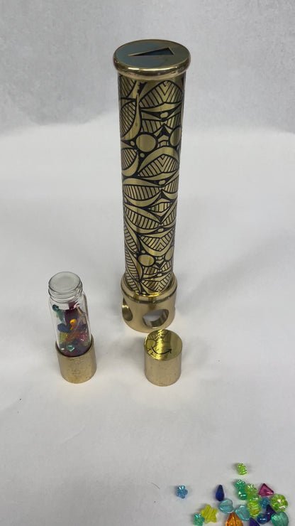 New for 2025! Brass Interchangeable "Brass Standing" with 1 DIY Fillable Cell by Artist Karl Schilling. KTU Exclusive.