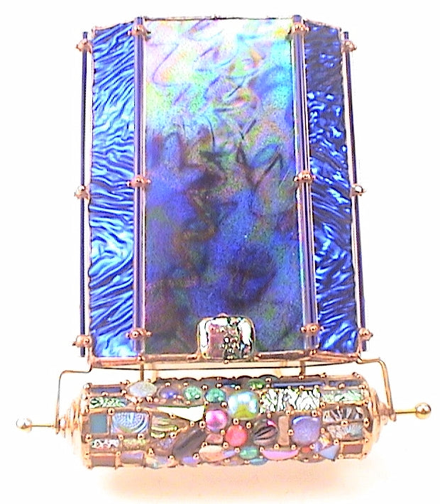 Stained Glass Kaleidoscope, "Serendipity #194" By Artisan Sue Rioux. main image