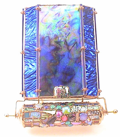 Stained Glass Kaleidoscope, "Serendipity #194" By Artisan Sue Rioux. main image