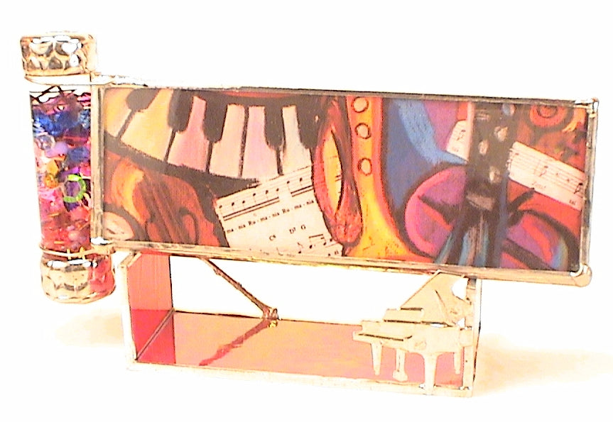 "Klezmer" Music-Themed Kaleidoscope by Artist Joanne Jacobs.  main image