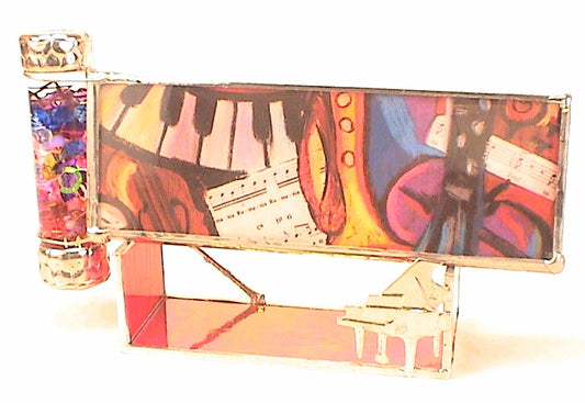 "Klezmer" Music-Themed Kaleidoscope by Artist Joanne Jacobs.  main image