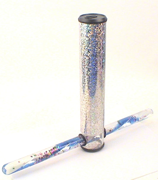 Silver Fluid Fantasy Fireworks Kaleidoscope - Mesmerizing Visual Experience for All Ages main image