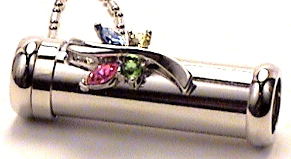 Unique Butterfly Kaleidoscope Necklace with Multi-Colored CZ Crystals by GI 8067c1. main image