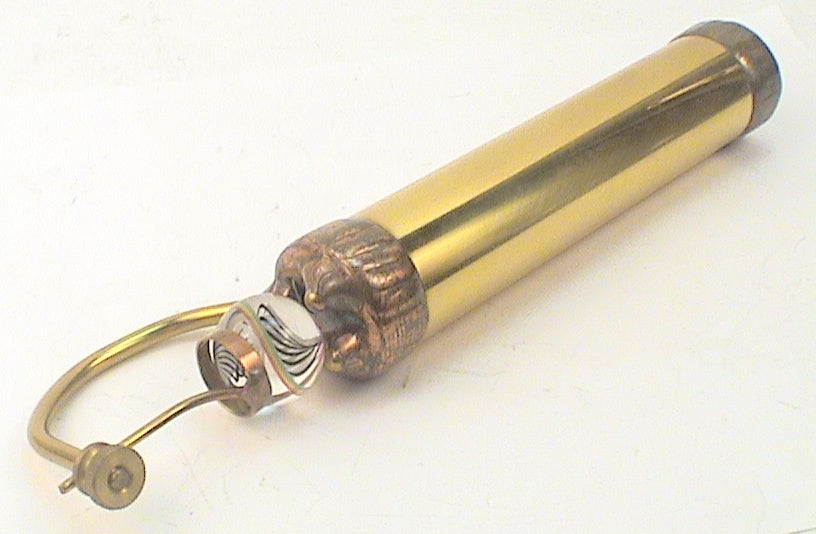 Vintage Kaleidoscope, " Brass Marblescope Era 1988" By Artists Doug and Dottie Johnson. main image