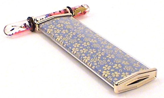 Wand Kaleidoscopes, "Import Blue Floral Wand GI8053" By GI. main image